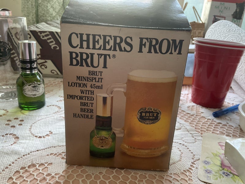 Brut Aftershave 35mg and With imported Beer handle Carousel 1
