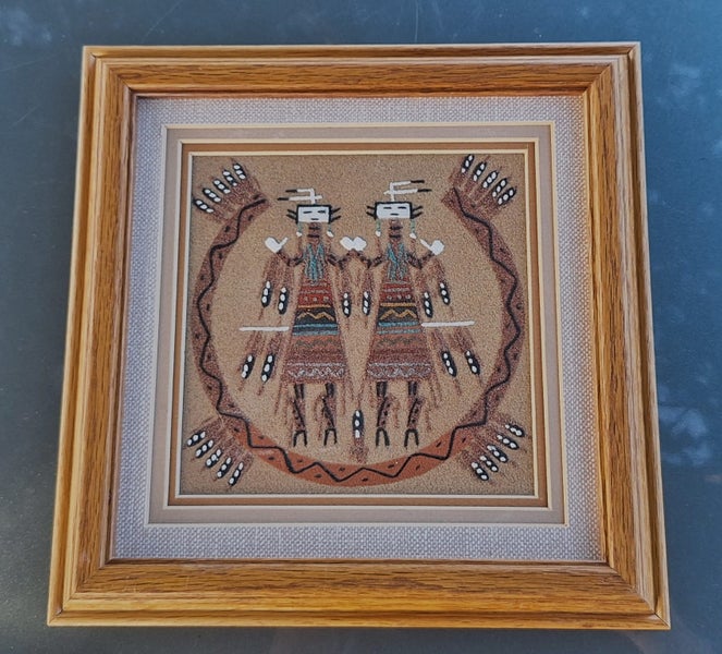 +++ AUTHENTIC "NAVAJO" SANDPAINTING +++ Carousel 1