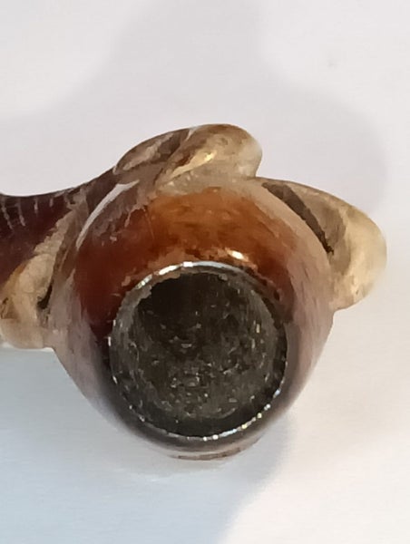 Old Pipe Ends..2 Superbly Carved & Box Carousel 11