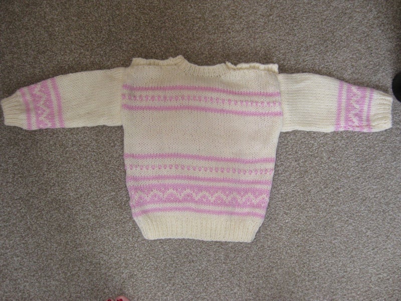 pretty hand knitted baby jersey62863242748417111