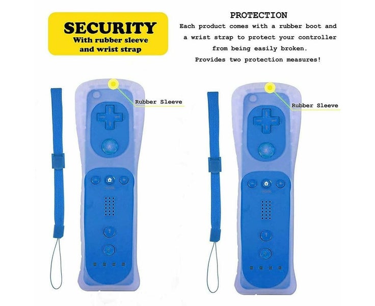 2 Packs Wireless Controller and Nunchuck for Wii and WiiConsole, Gamepad Carousel 2