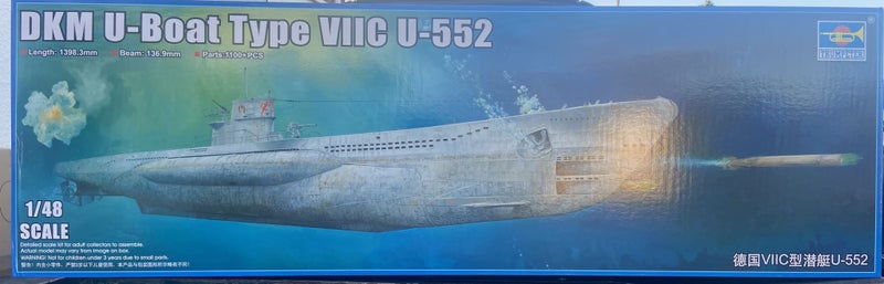 DKM U-Boat Type VIIC U-552 Trumpeter | No. 06801 | 1:48 Carousel 2