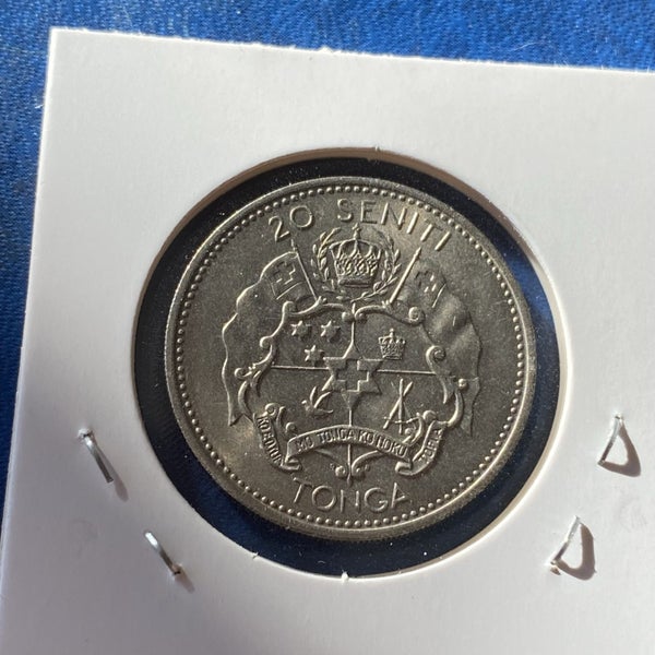Tonga 20 Seniti 1968 UNC Carousel 2