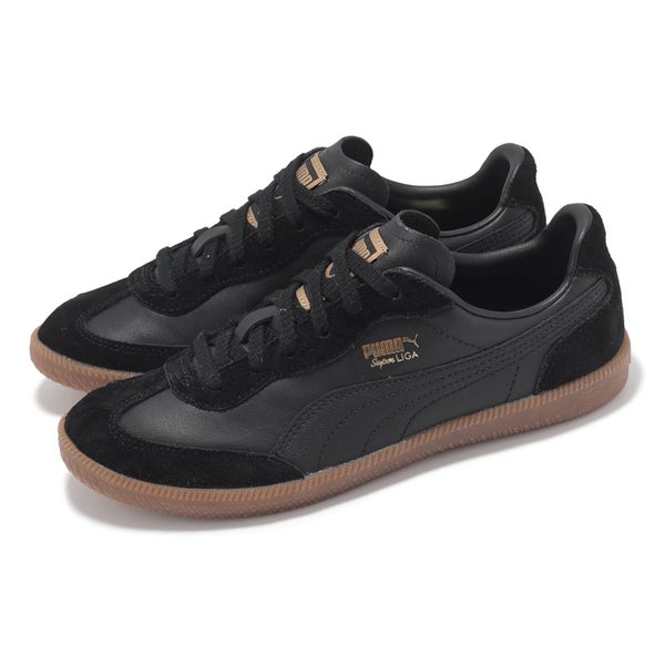 Puma Super Liga OG Retro Black Gold Gum Men Unisex Casual Shoes 356999-28 Carousel 16