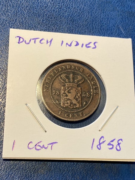 Dutch Indies 1 Cent 1858 Carousel 1