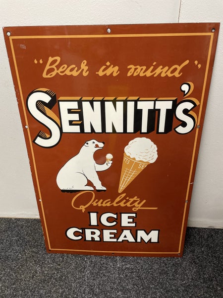 Enamel Sennitts Icecream Sign Carousel 1