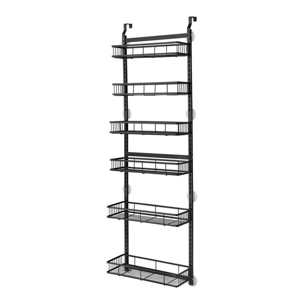 6 Tiers Kitchen Bathroom Over The Door Hanging Organizer Storage Rack Carousel 2