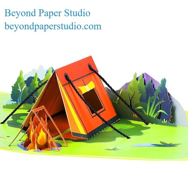3D Pop-up Greeting Card - Outdoor Survival Theme Carousel 1