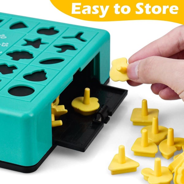 Timed Puzzle Game Puzzle Board Game Shape Matching Pop Up Tray Toy Set Carousel 2
