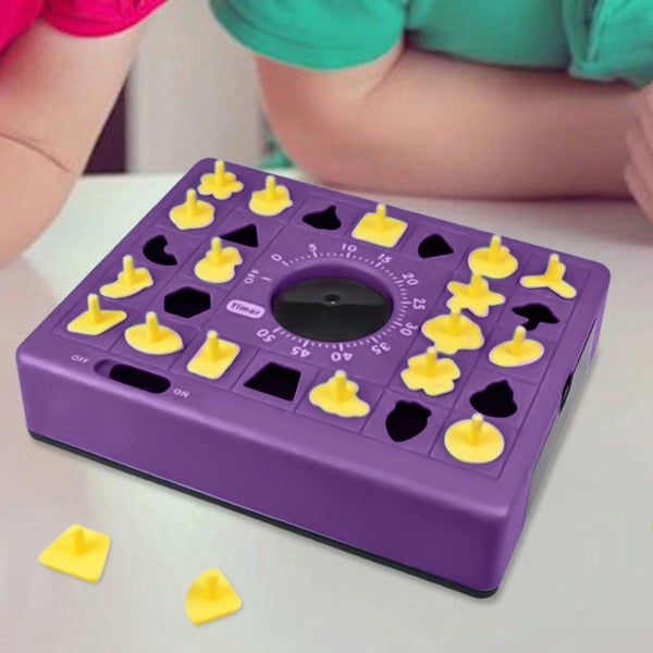 Timed Puzzle Game Puzzle Board Game Shape Matching Pop Up Tray Toy Set Carousel 11