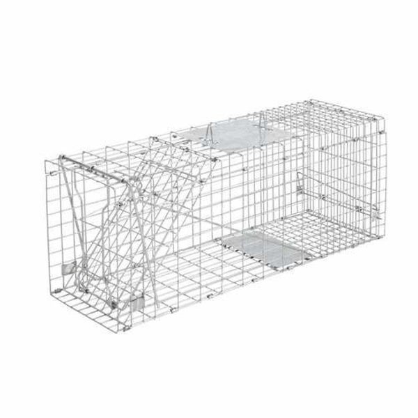 Goslash Picks Humane Animal Trap Cage 66 x 23 x 25cm - Silver Carousel 1