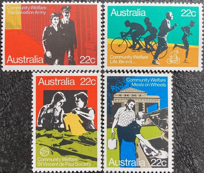 Australia 1980 Community Welfare- Set of 4 stamps MNH CAT$2. Carousel 1