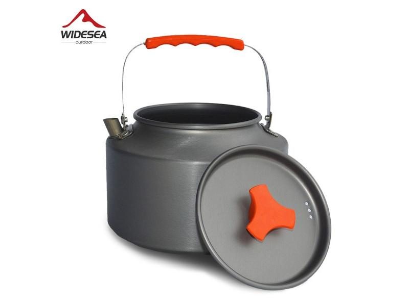 Widesea 1.1L 2L1.5L Camping Water Kettle Outdoor Coffee Kettle Tableware Picnic Carousel 1