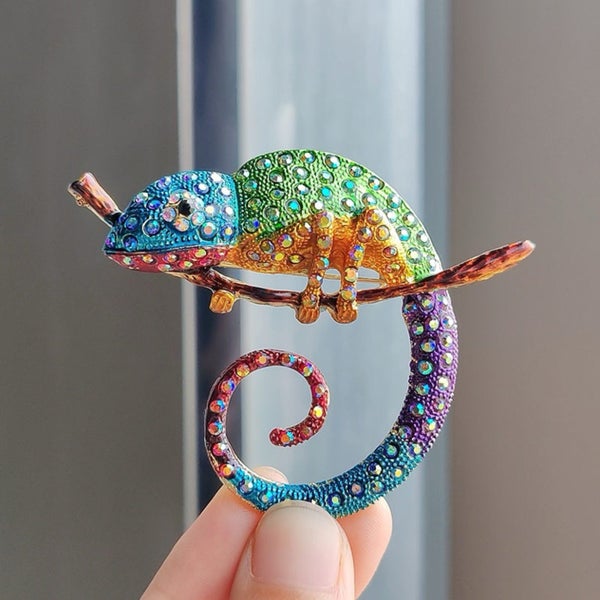 Mosaic Angel Brooch – Vibrant Enamel Winged Design Carousel 1