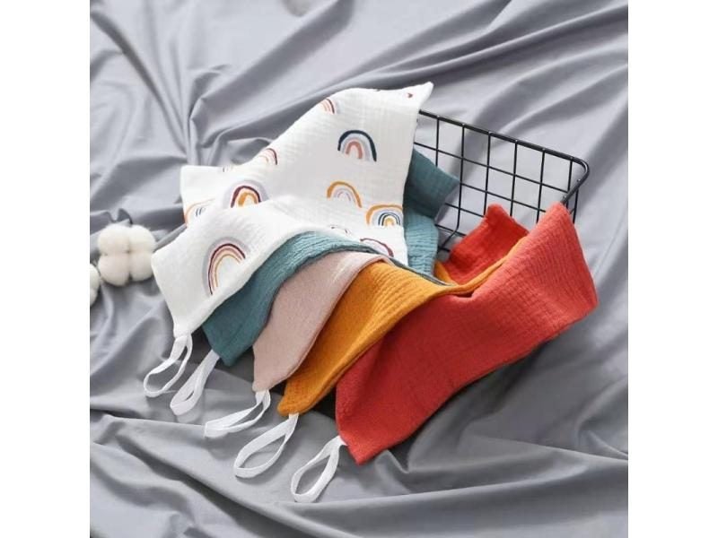 5 Pcs Baby Towel Bath Towel Handkerchief Absorbent Gauze Washcloth Carousel 1