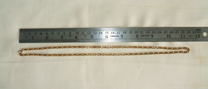 JEWELLERS ESTATE JEWELLERY CABINET LOVELY VINTAGE1960's HEAVY GOLD CLAD CHAIN Carousel 6