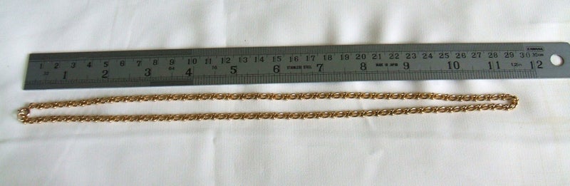 JEWELLERS ESTATE JEWELLERY CABINET LOVELY VINTAGE1960's HEAVY GOLD CLAD CHAIN Carousel 1