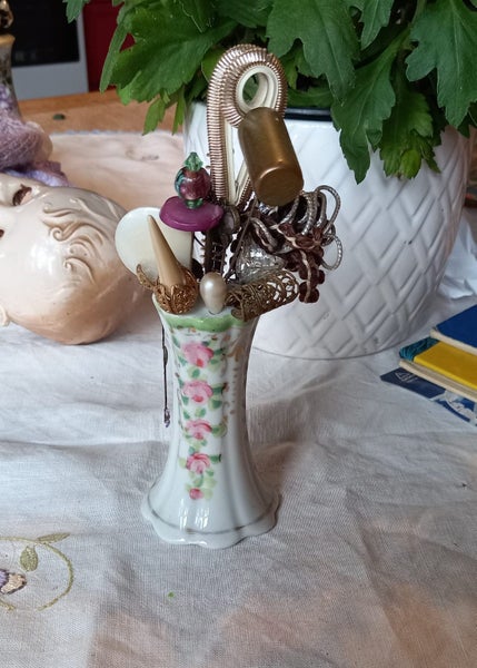 Antique Hat Pin Holder and pins - Carousel 1
