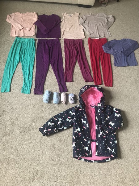 Size5-6 girl merino, socks, jacket bundle Carousel 1