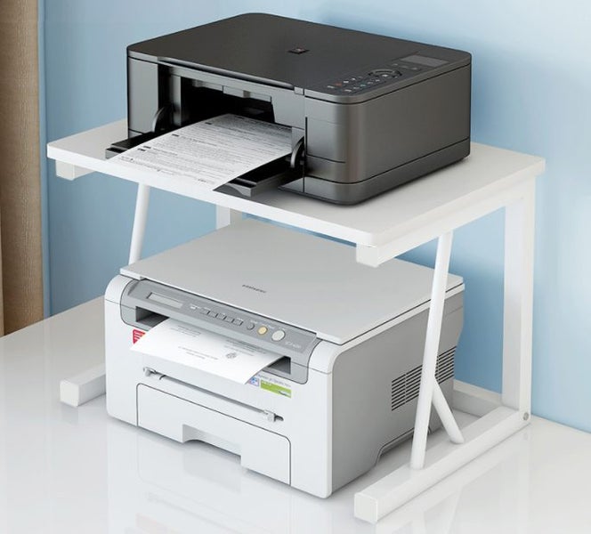Printer Stand Desktop Storage Organizer Rack Office Supplies Carousel 1