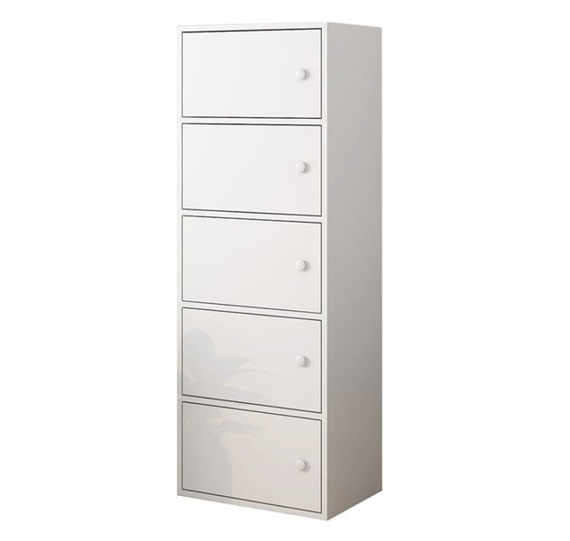 White Five-Drawer Storage Cabinet Carousel 2