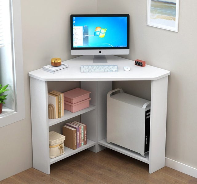Study Desk Triangular Corner Computer Desk Carousel 1
