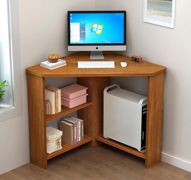 Study Desk Triangular Corner Computer Desk Carousel 1