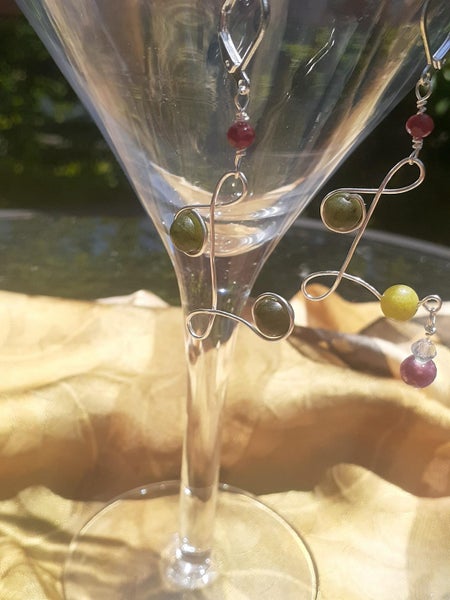 I love you Greenstone pounamu earring with .925 silver leverback hooks Carousel 2