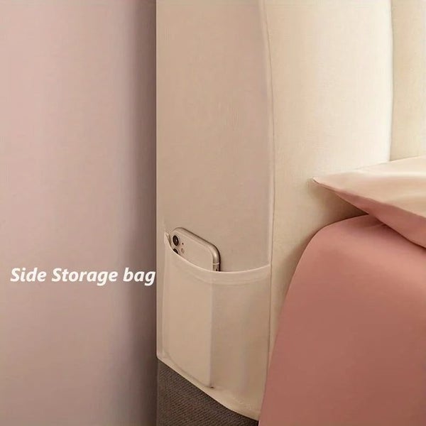 Anycozy Headboard Cover Light Gray Short Plush Super Soft Smooth Quilted Velv... Carousel 8