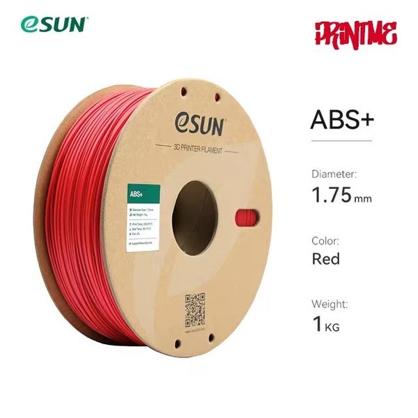eSUN ABS+ RED 1.75mm 3D PRINTER FILAMENT 1kg/2.2lbs Carousel 1