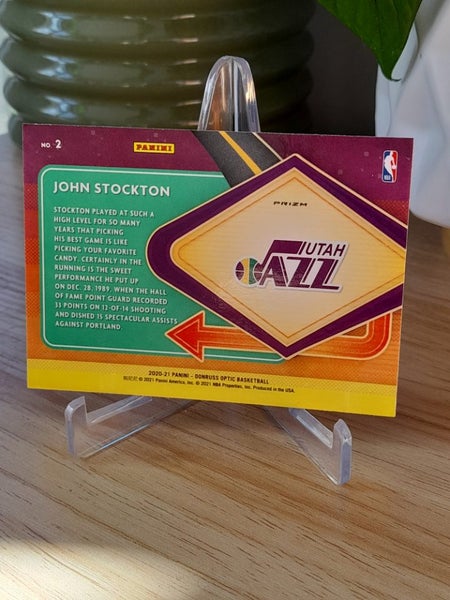 2020-21 Optic John Stockton Jazz NBA Card Carousel 2