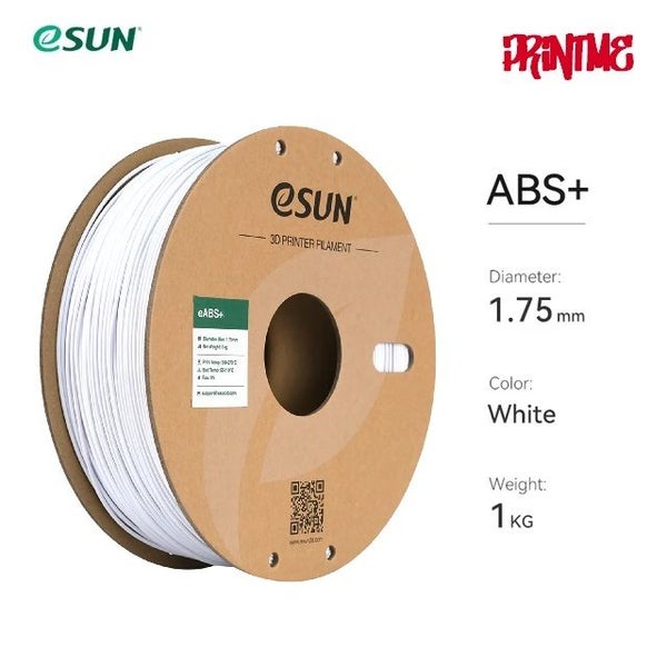eSUN ABS+ WHITE 1.75mm 3D PRINTER FILAMENT 1kg/2.2lbs Carousel 1
