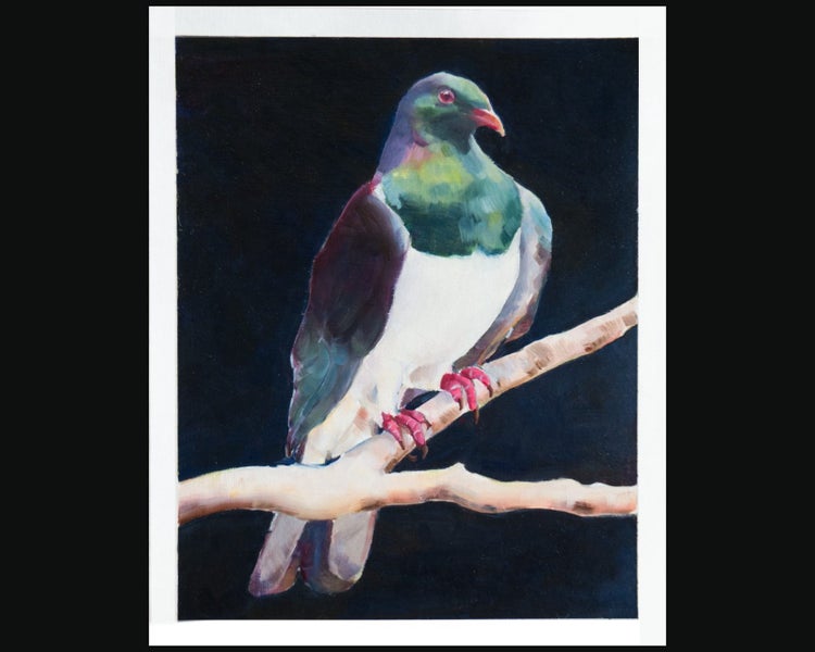 Original Kereru Oil Painting Carousel 1