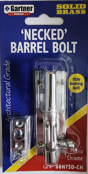 barrel bolt 75mm Necked Carousel 1