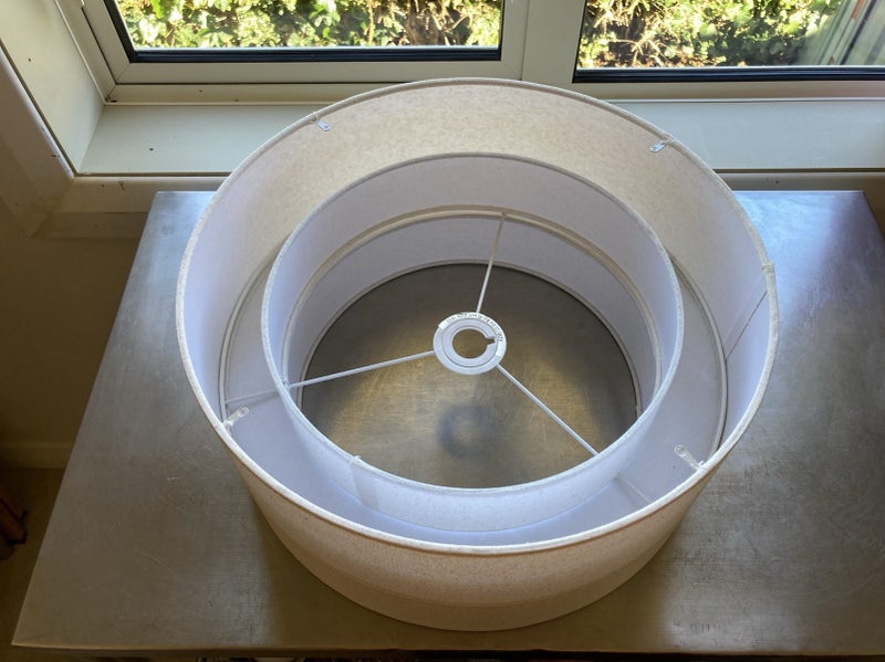 Cream Fabric Ceiling Light Shade Carousel 2