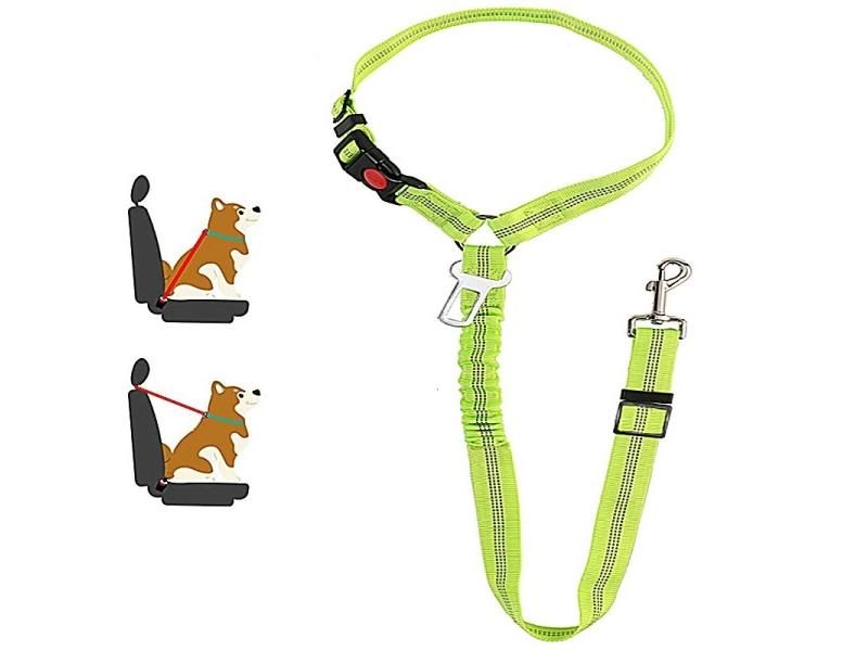 Solid Anti-shock Two-in-one Dog Harness Leash Pet Car Seat Belt Kitten Collar Carousel 1
