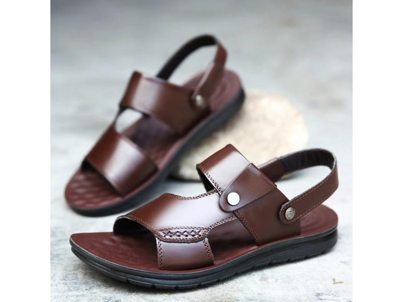 Fashion PU Leather Comfortable Walking Footwear Shoes Men Trending Summer Carousel 1