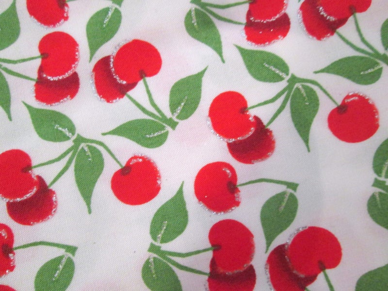Patty Reed Designs Cherry Print Fabric Piece Carousel 3
