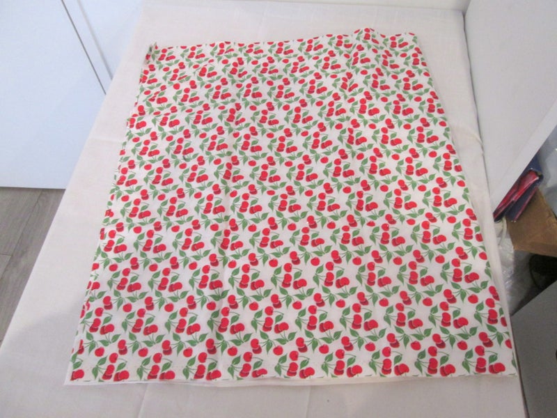 Patty Reed Designs Cherry Print Fabric Piece Carousel 1