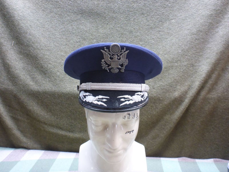 Awesome Old US Military American USAF Officers Cap Uniform Hat Air Force Carousel 1