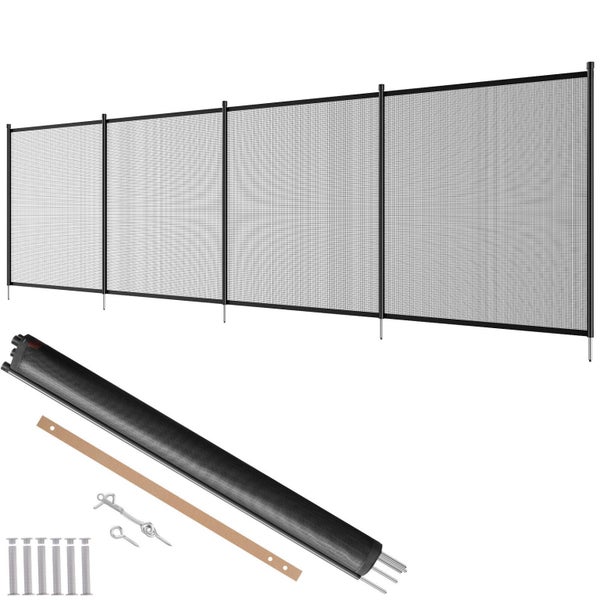 New Pool Fence 4 x 12 FT Removable Pool Fences for Inground Pools Outdoor Carousel 1