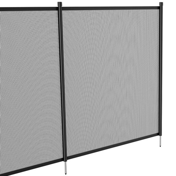 New Pool Fence 4 x 12 FT Removable Pool Fences for Inground Pools Outdoor Carousel 12