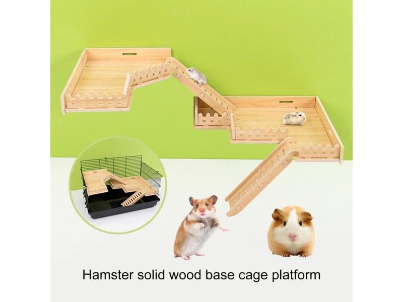 Anti-Bite Hamster Platform Thickened Rat Climbing Toy Hamster Double Layer Carousel 2
