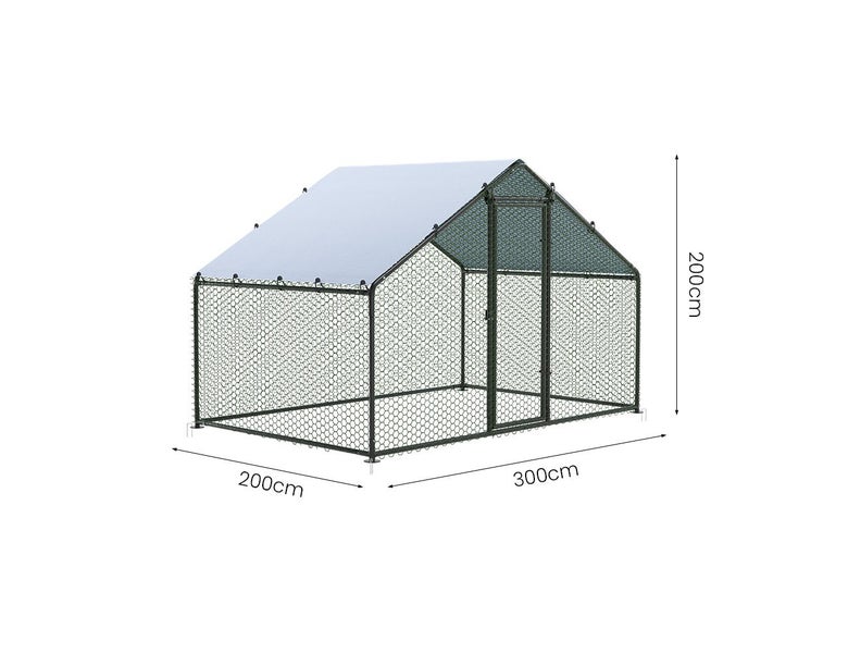 Outdoor Chicken Run - 300x200x200cm Carousel 6