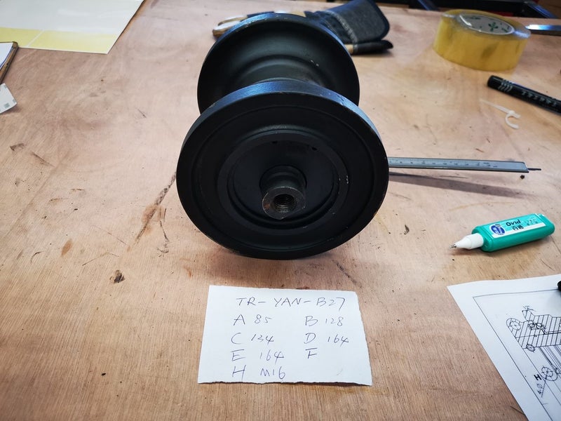 Track roller for Sunward SWE50 Takeuchi TB16/TB35 Yanmar B27/Vio20/Vio55 Carousel 9