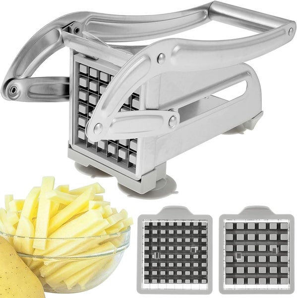 Fulasun French Fry Cutter,Stainless Steel Potato Chipper Fast Cutting Potato C Carousel 1