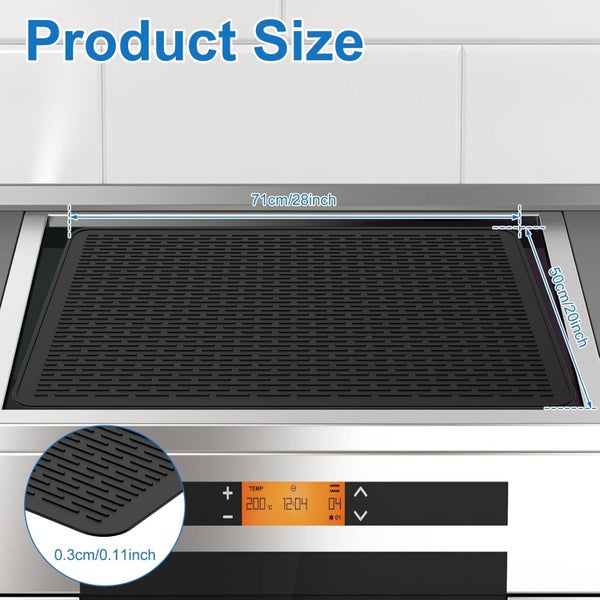 Silicone Stove Top,Covers Heat Resistant Silicone Stove Mat 28??20in Large Sili Carousel 6