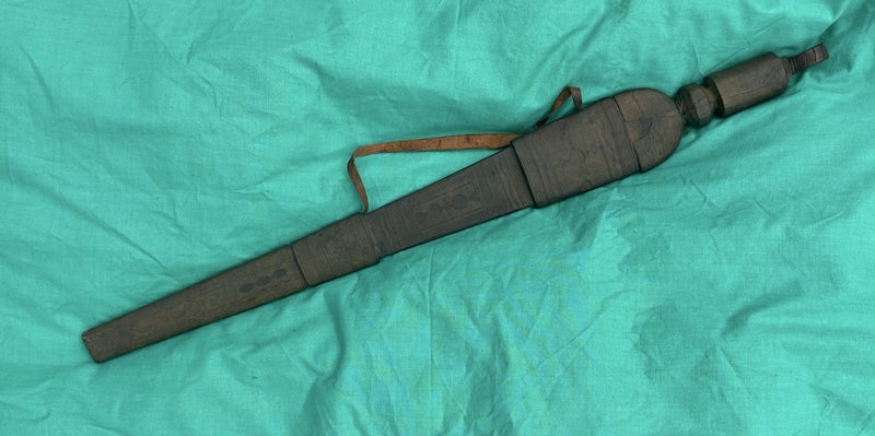 Large vintage Sudanese sheath knife / short sword Carousel 12
