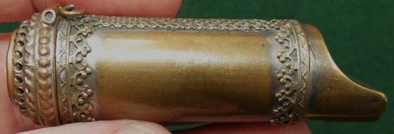 Antique VESTA Match Case Matchsafe WITH a COMPASS & a WHISTLE Made for MacGyver? Carousel 8
