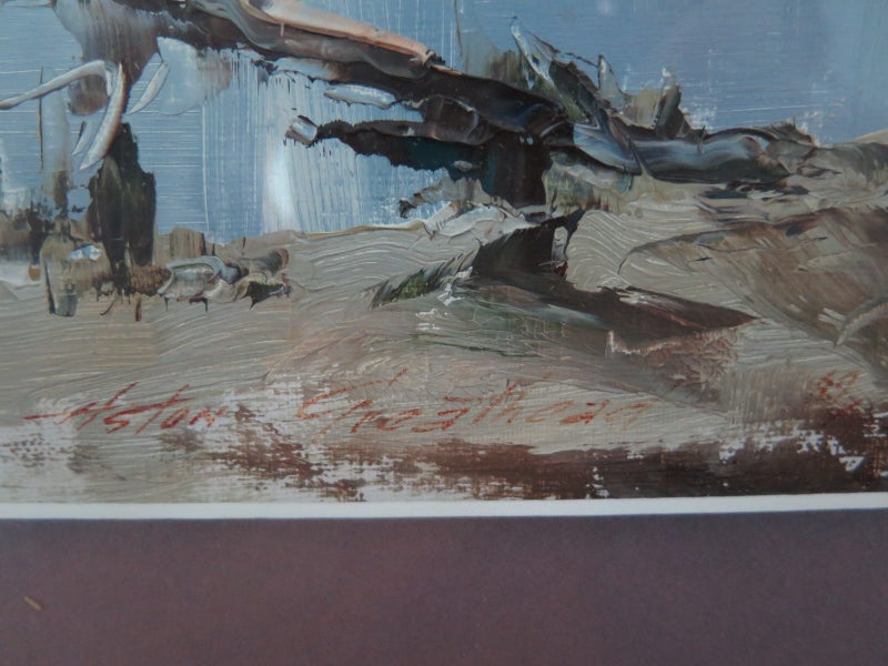 ASTON GREATHEAD "GLENDHU BAY, LAKE WANAKA" 1989" GLAZED OIL ON BOARD62863864477185112